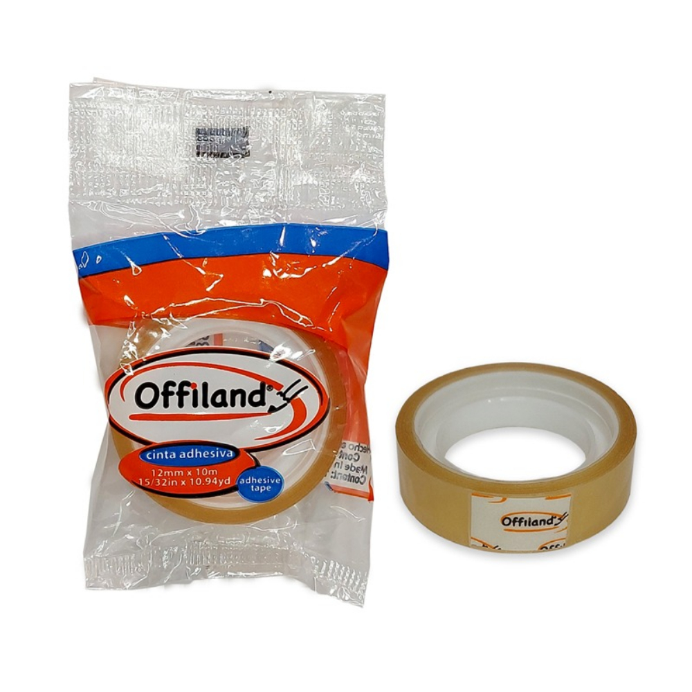 Cinta Adhesiva Offiland 12X10 Transparente 