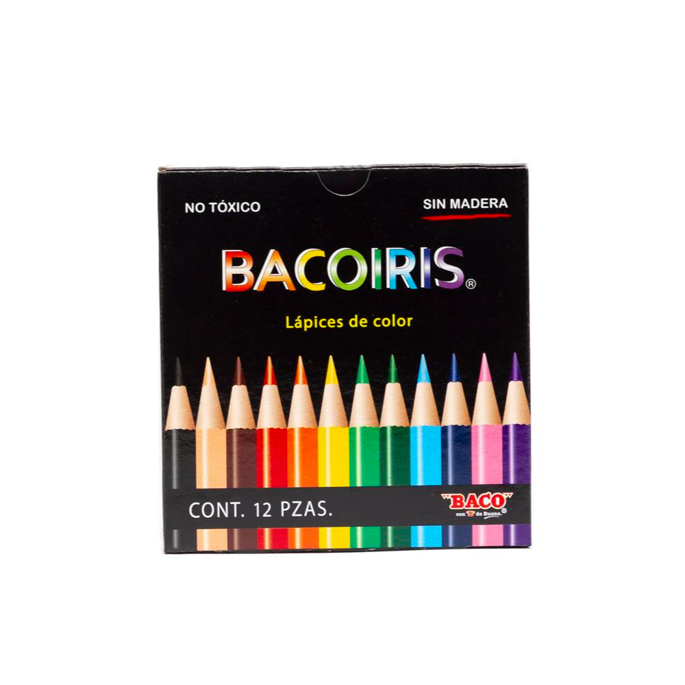 Colores Cortos 12 Pzas Baco-Iris