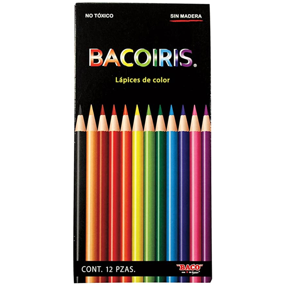 Colores Largos 12 Pzas Baco-Iris