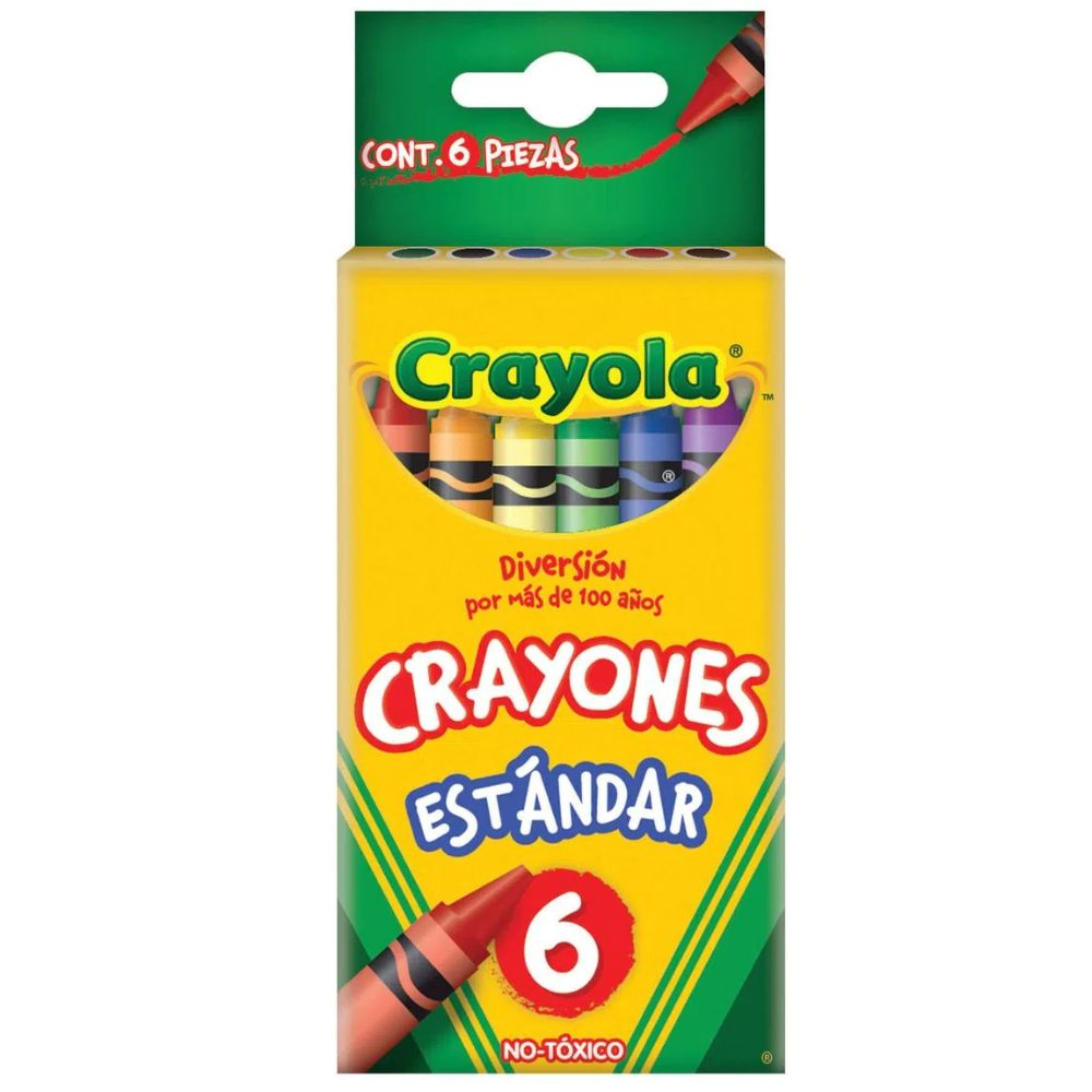 Crayones Estándar 6 Pzas Crayola