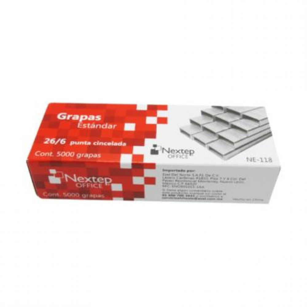 Grapas C/5000 Estandar 26/6 Nextep 