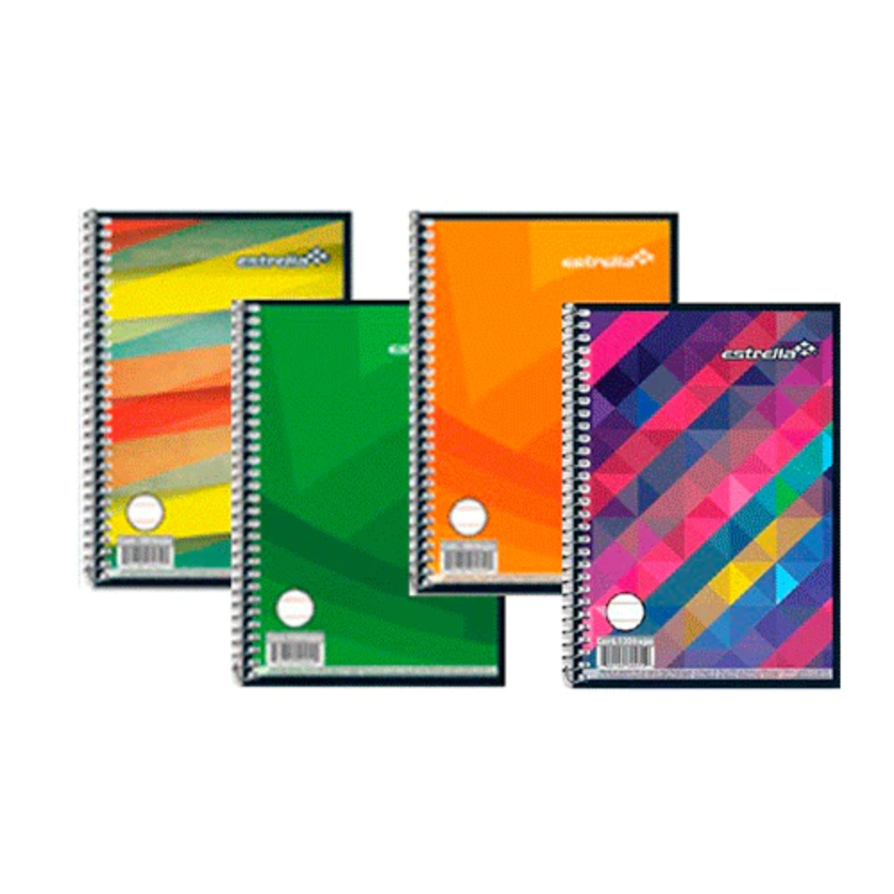 Libreta 1/8 Espiral 50 Hojas Estrella