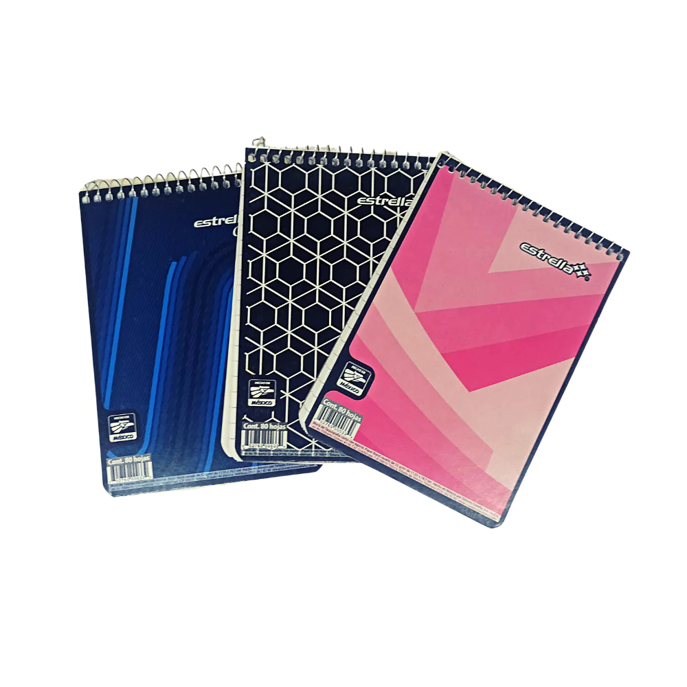 Libreta Corta Taquigrafia 80 Hojas Estrella