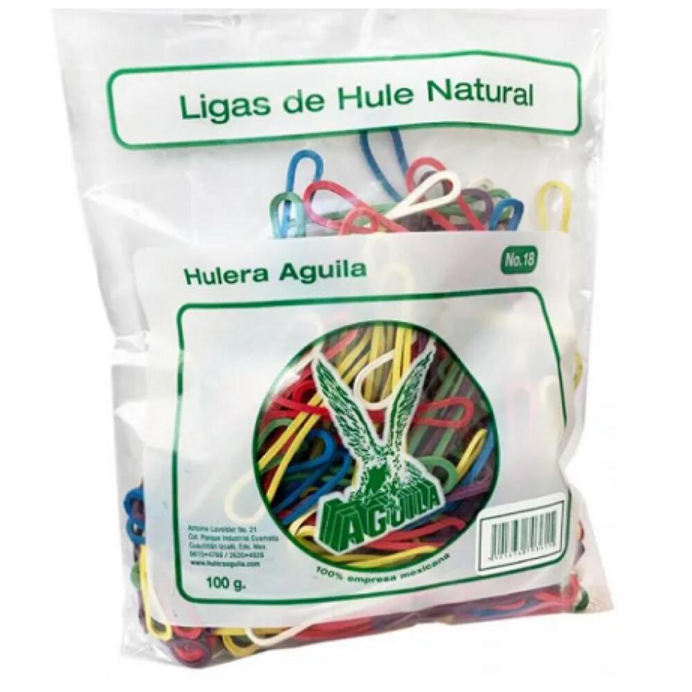 Ligas Colores No. 18 C/100gr Aguila