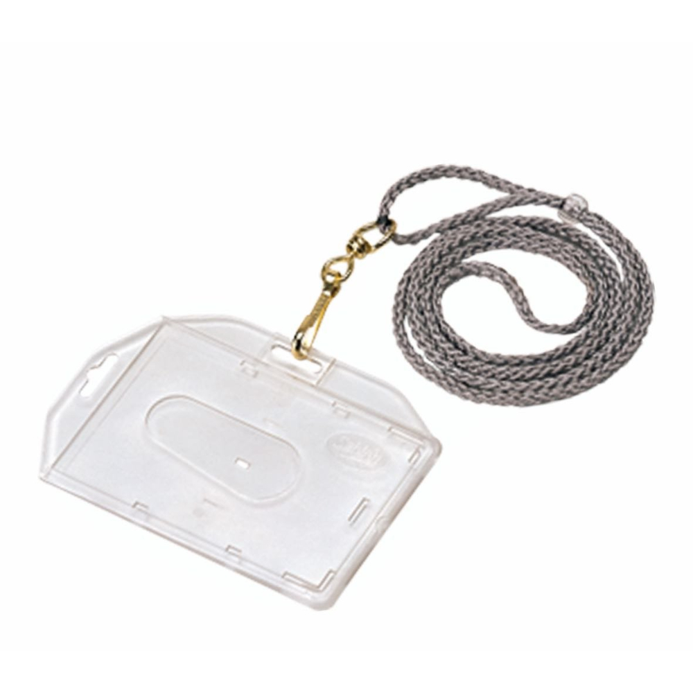 Portagafete Plastico Cordon Sablon Mod. 1002