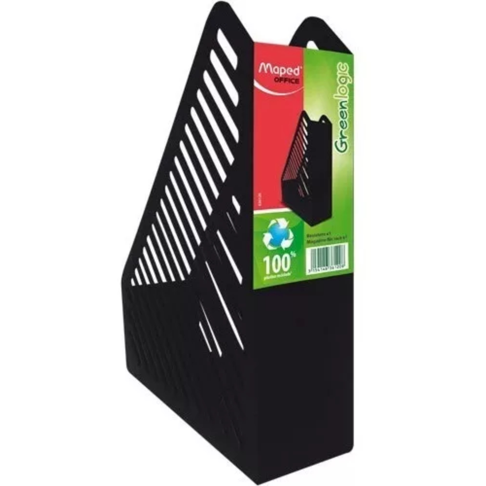 Revistero Negro Plástico Maped Greenlogic