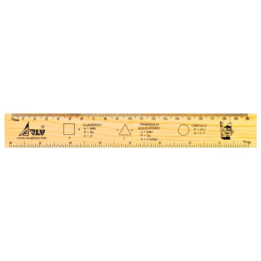 Regla Madera 30 cm Arly