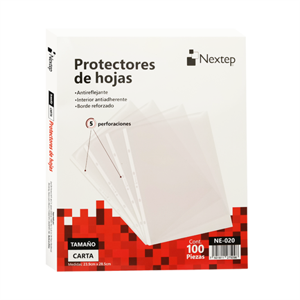 [NE-020] Mica Económica Protector Hoja Carta C/100 Nextep