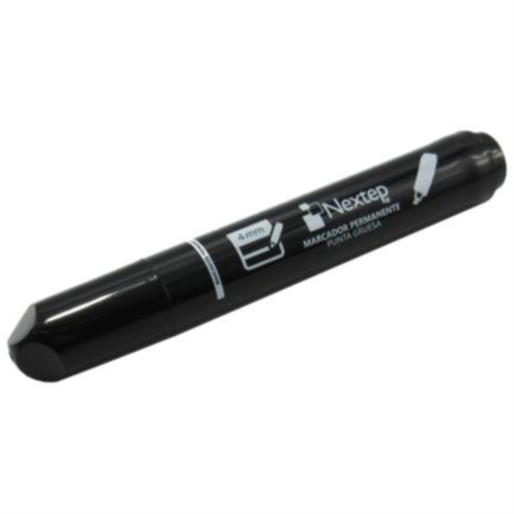 [NE-074] Marcador Permanente Punta Gruesa Nextep  (Negro)