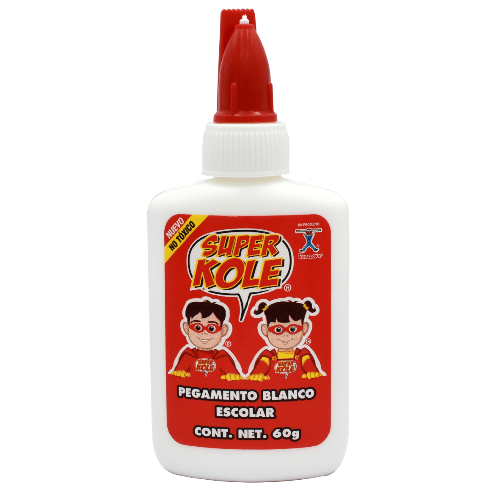 Pegamento Blanco Escolar 60 gr Super Kole