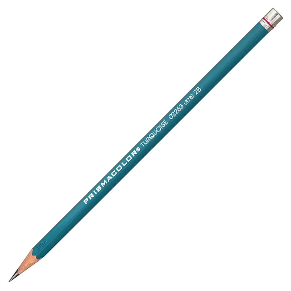 Lapiz B Grafito Dibujo Turquoise