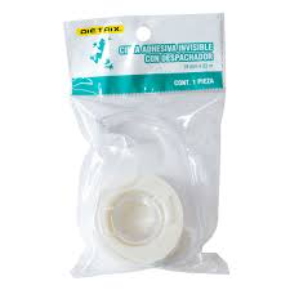 Cinta Adhesiva 18mm X 33m con Despachador Dietrix
