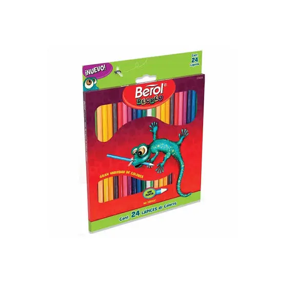 Colores Largos 24 Pzas Berol Recreo 