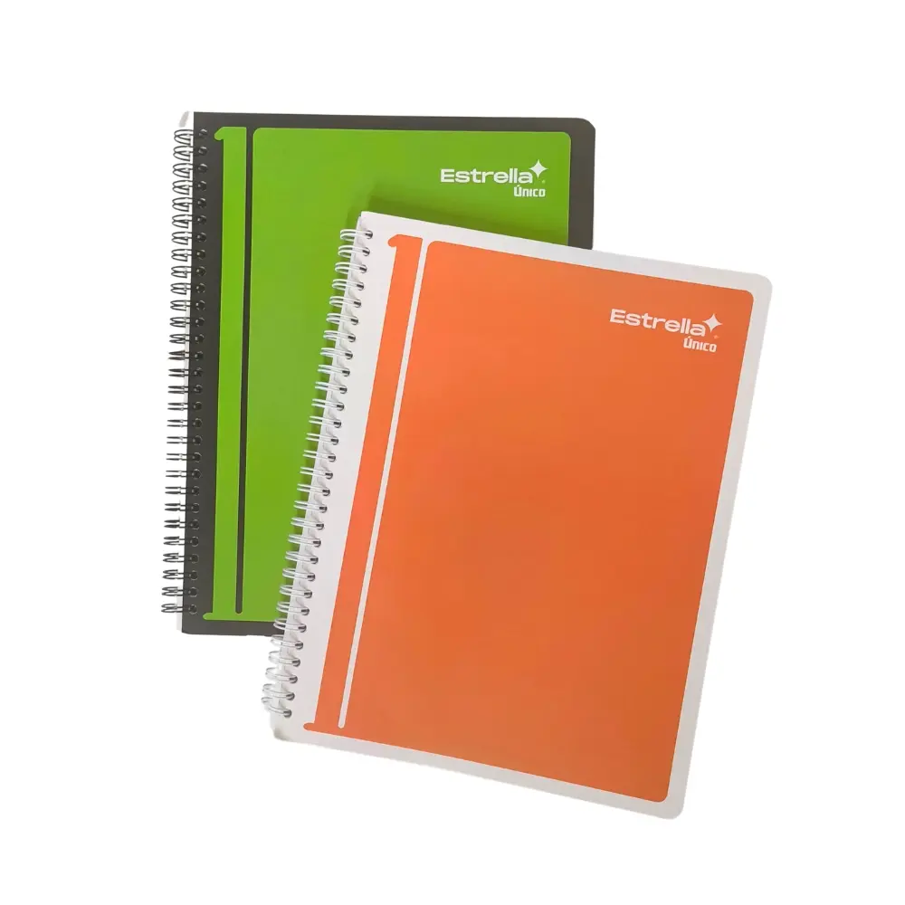 Cuaderno Profesional 100 Hojas Doble Espiral Estrella  (Raya)