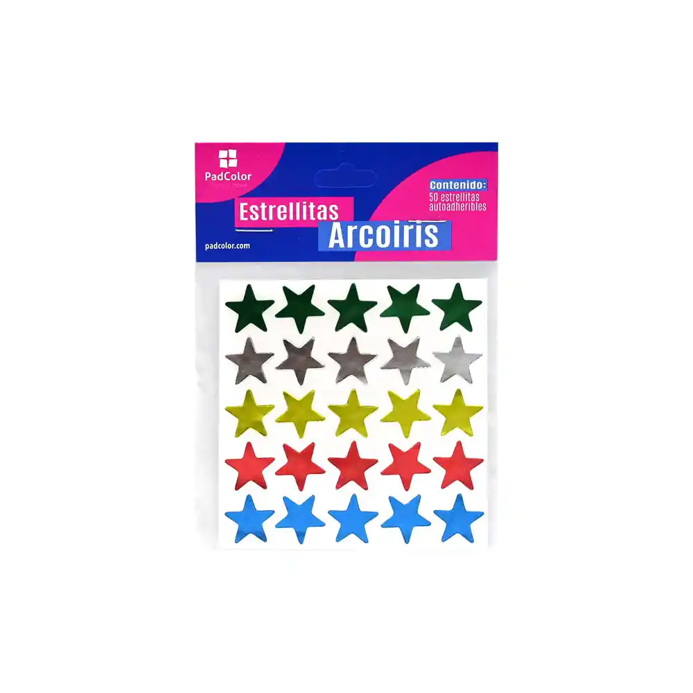 Estrella Adhesiva 50 Pz. PadColor