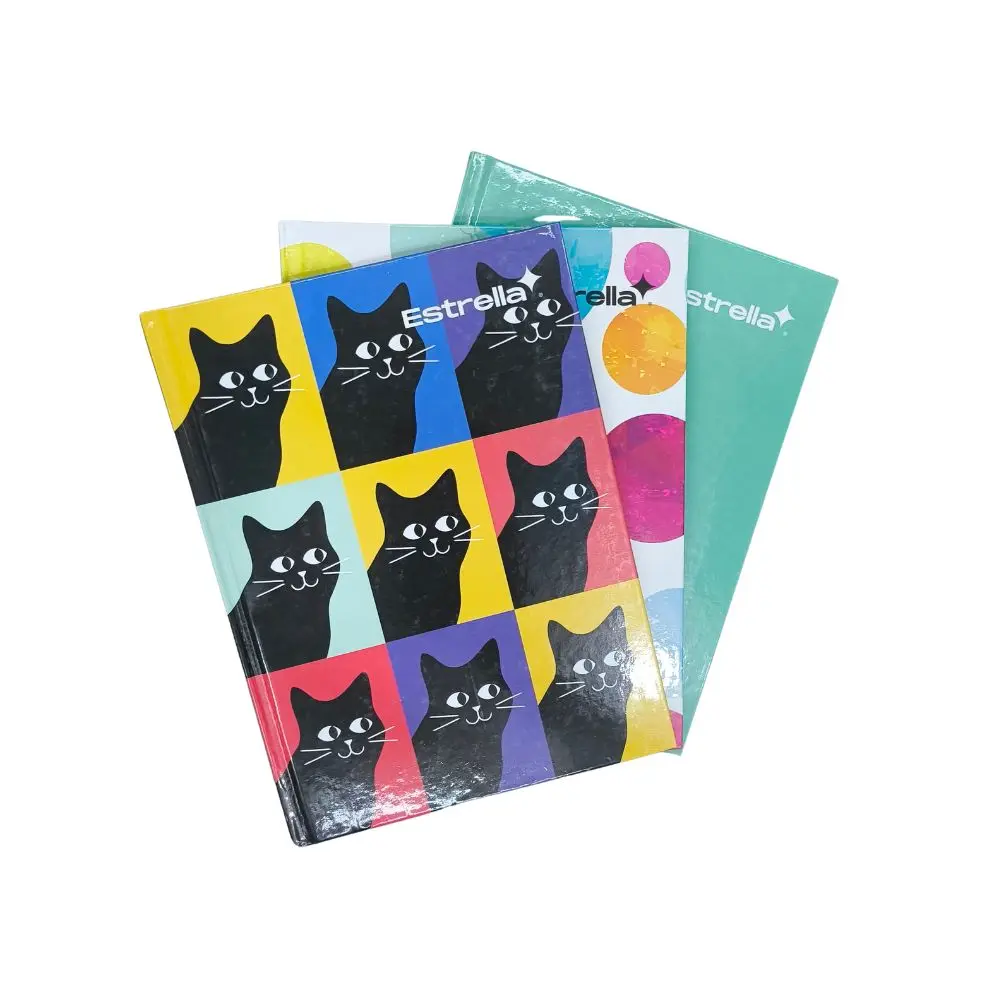 Cuaderno Forma Francesa 96 Hojas Pasta Dura Estrella