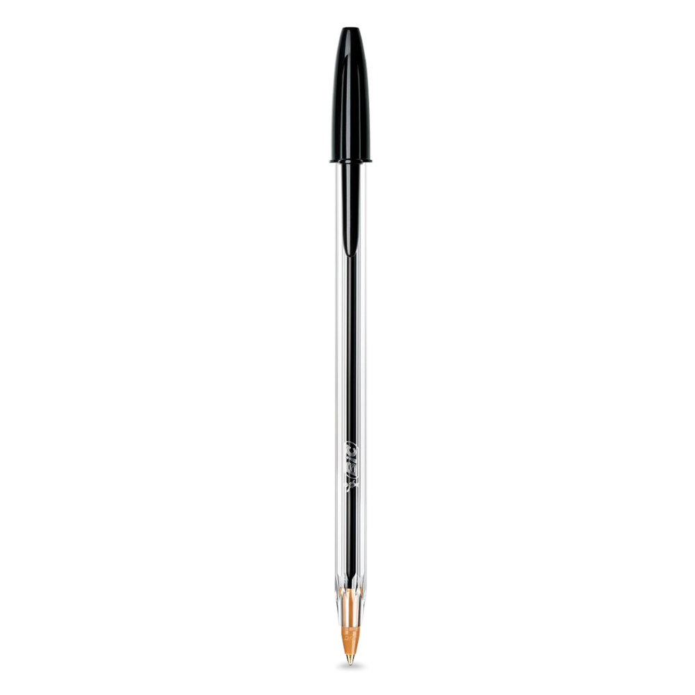 Bolígrafo 1 mm 12 Piezas Bic  (Negro)