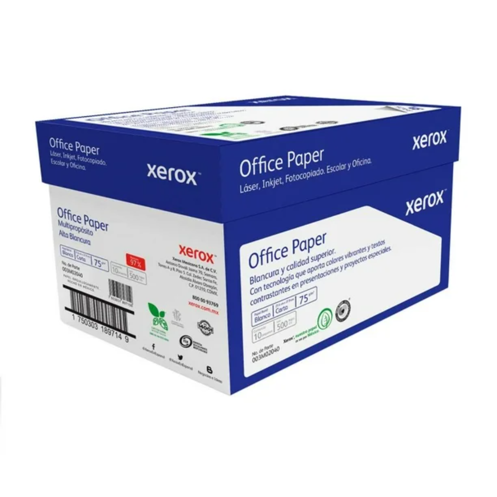 Paquete 5000 Hojas Carta Xerox