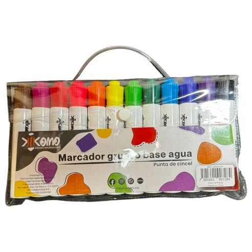 Marcadores Agua 12 Pzs Kikomo