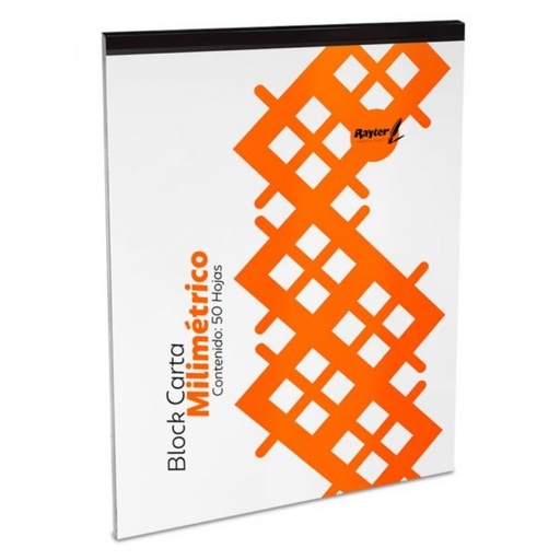 Block Hoja Milimetrica Carta 50 Hojas Rayter