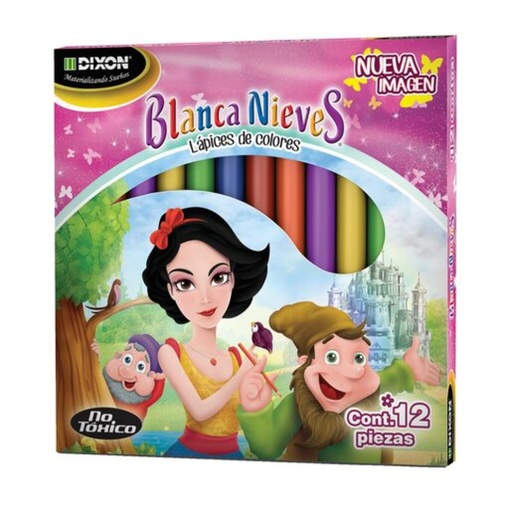 Colores Cortos 12 Pzas Blanca Nieves
