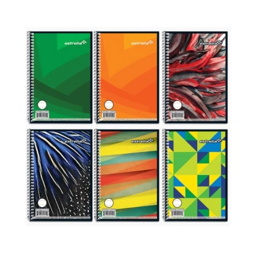 Libreta 1/8 Espiral 100 Hojas Estrella