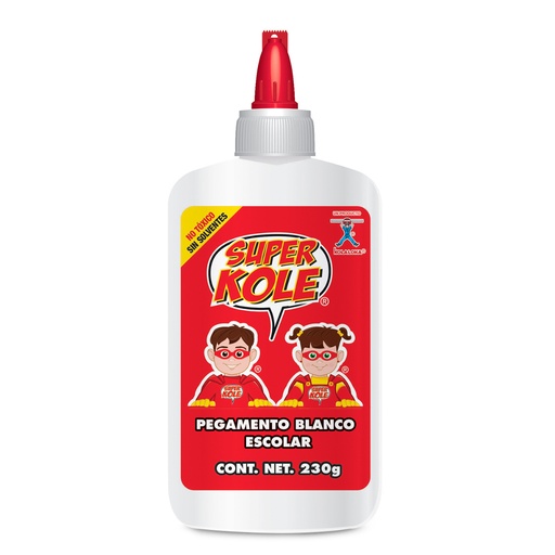 Pegamento Blanco Escolar 230 gr Super Kole