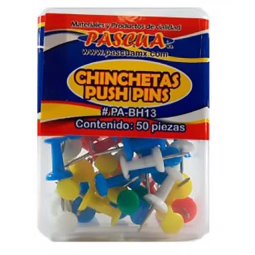 Push Pin 50 Pzas Pascua