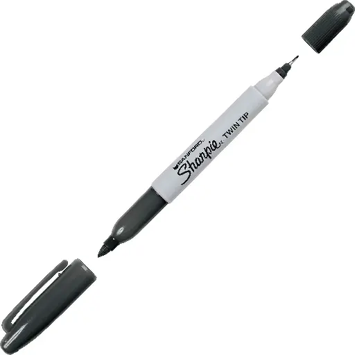 Marcador Permanente Negro Punta Fina/Ultrafina  Sharpie 