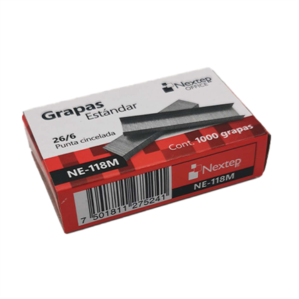 [NE-118M] Grapas C/1000 Estandar 26/6 Nextep