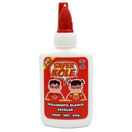 Pegamento Blanco Escolar 60 gr Super Kole