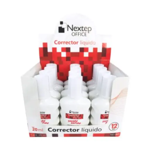 [NE-069] Corrector Brocha 20 ml 12 Piezas Nextep